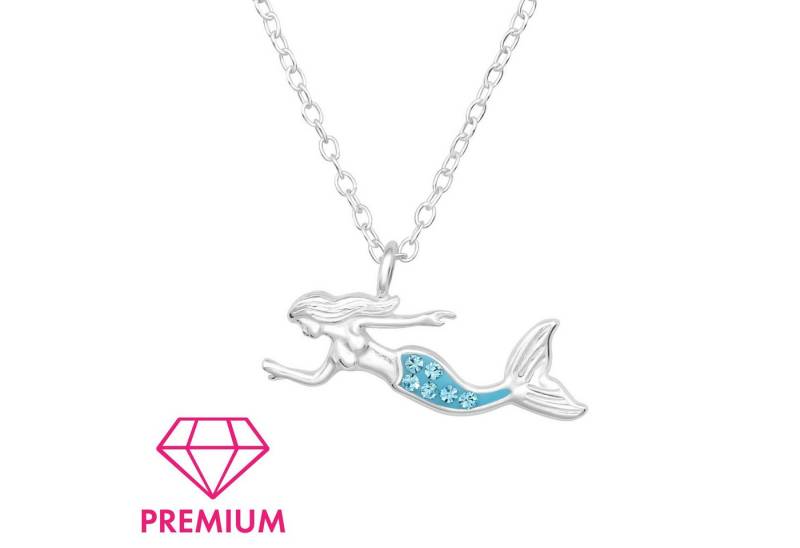 Monkimau Silberkette Meerjungfrau Kinder Premium Halskette 925 Silber, Hypoallergen von Monkimau