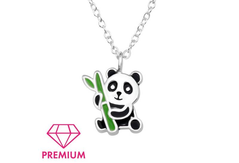 Monkimau Silberkette Panda Kinder Premium Halskette 925 Silber Geschenk, Hypoallergen von Monkimau
