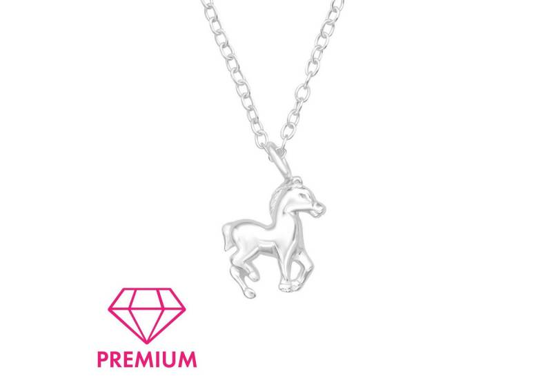 Monkimau Silberkette Pferd Kinder Premium Halskette 925 Silber Geschenk, Hypoallergen von Monkimau