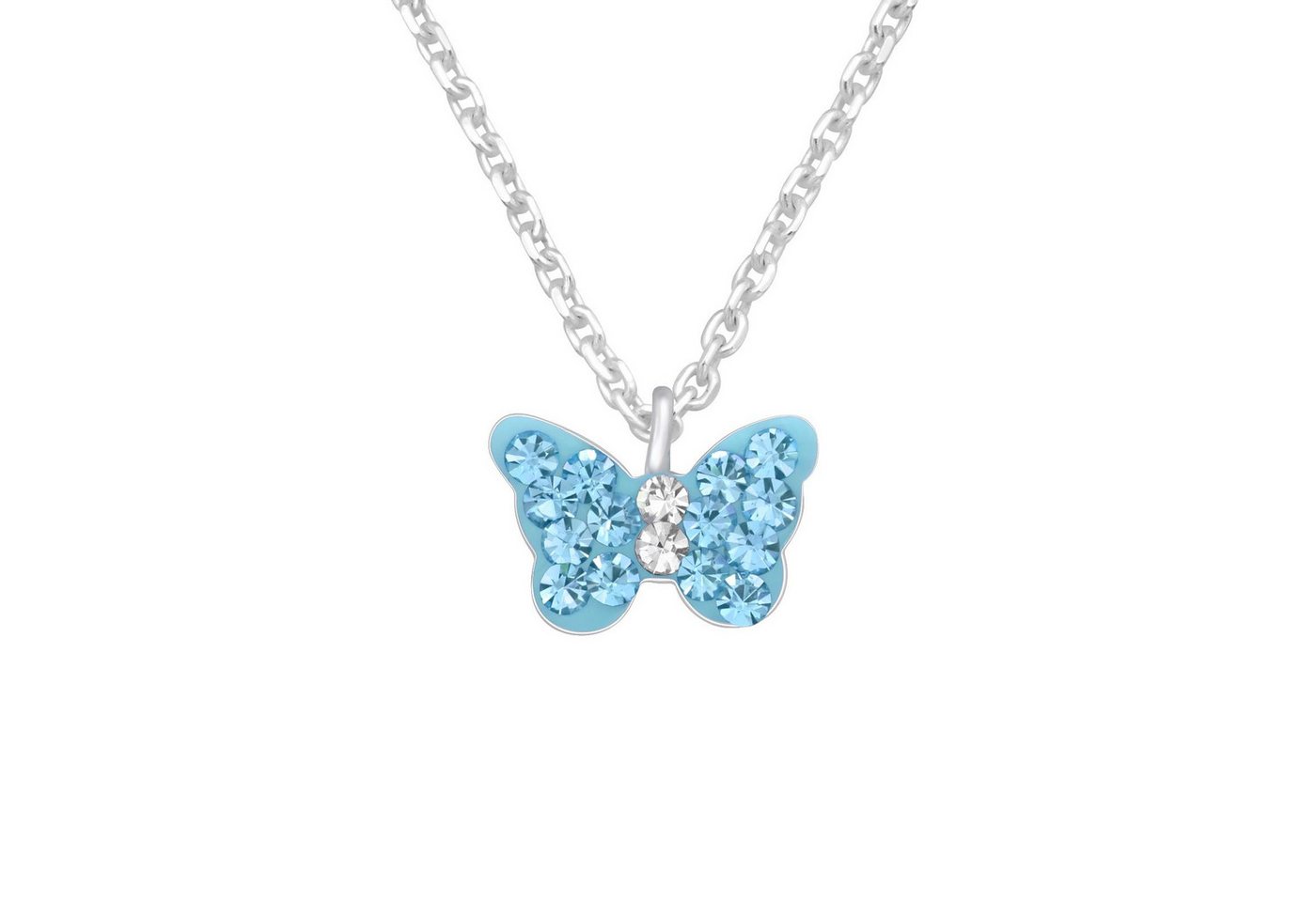 Monkimau Silberkette Schmetterling Kinder Halskette 925 Silber Geschenk, Hypoallergen von Monkimau