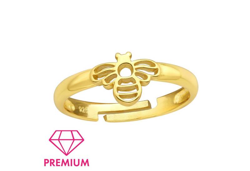 Monkimau Silberring Biene Kinder Premium Ring 925 Silber Geschenk - Größe 4 von Monkimau