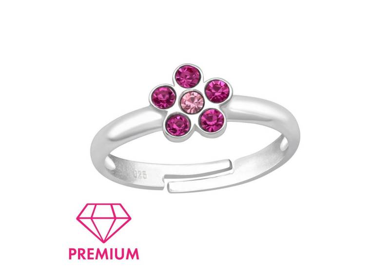 Monkimau Silberring Blume Kinder Premium Ring 925 Silber Geschenk - Größe 4 von Monkimau