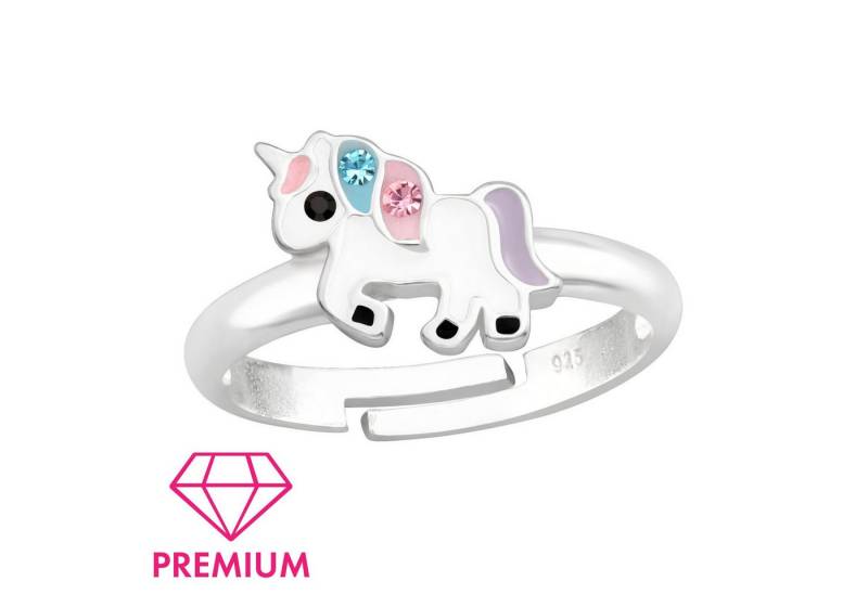 Monkimau Silberring Einhorn Kinder Premium Ring 925 Silber Geschenk - Größe 2,5 von Monkimau
