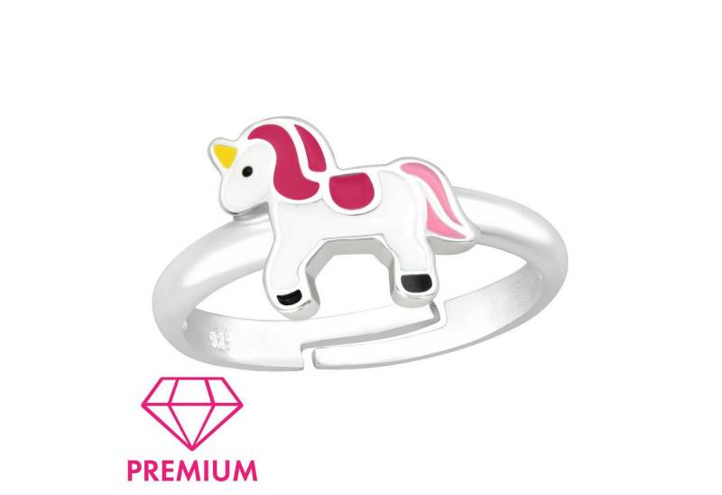 Monkimau Silberring Einhorn Kinder Premium Ring 925 Silber Geschenk - Größe 4 von Monkimau