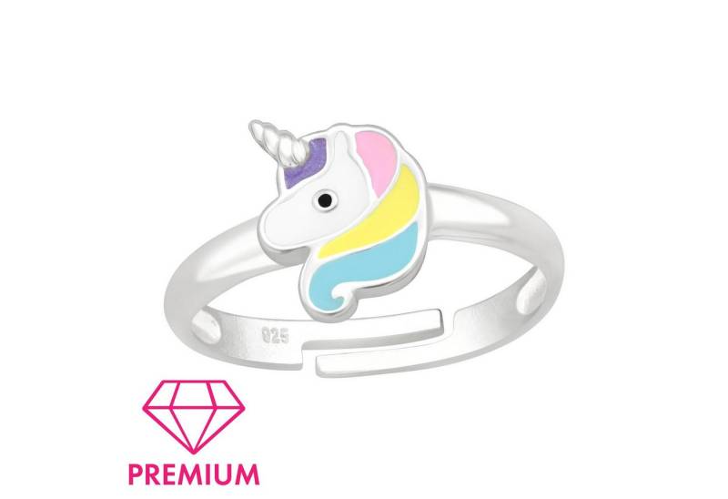 Monkimau Silberring Einhorn Kinder Premium Ring 925 Silber Geschenk - Größe 4 von Monkimau