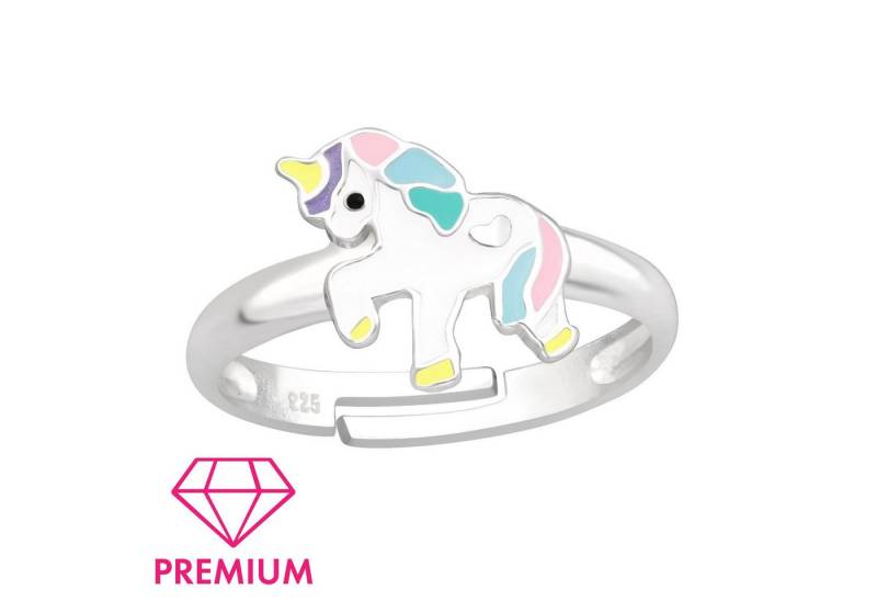 Monkimau Silberring Einhorn Kinder Premium Ring 925 Silber Geschenk - Größe 4 von Monkimau