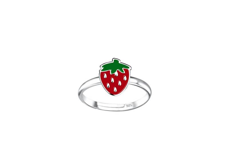 Monkimau Silberring Erdbeeren Kinder Ring 925 Silber von Monkimau