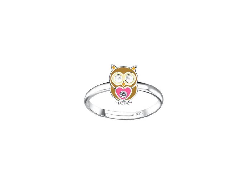 Monkimau Silberring Eulen Kinder Ring 925 Silber von Monkimau