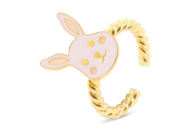 Monkimau Silberring Hasen Ring vergoldet von Monkimau