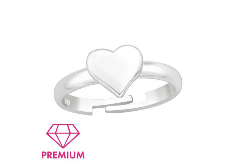 Monkimau Silberring Herz Kinder Premium Ring 925 Silber Geschenk - Größe 4 von Monkimau