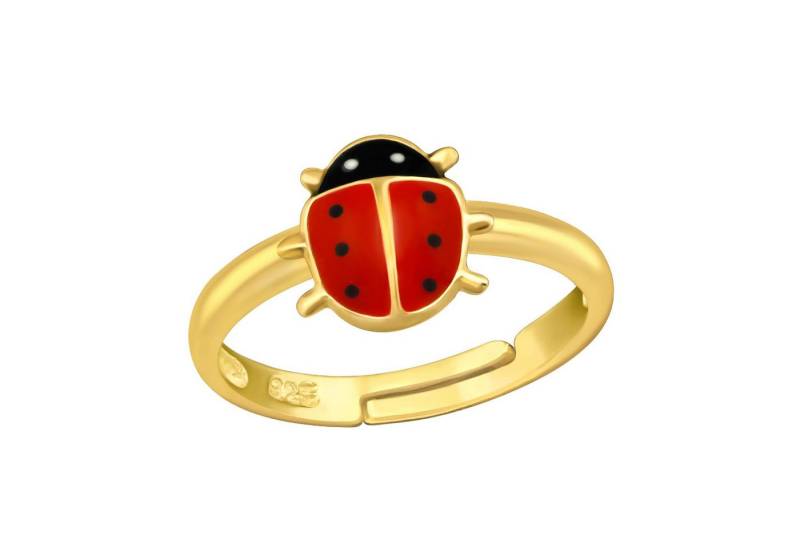 Monkimau Silberring Marienkäfer Kinder Ring 925 Silber Geschenk - Größe 2,5 von Monkimau