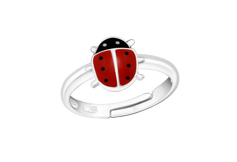 Monkimau Silberring Marienkäfer Kinder Ring 925 Silber Geschenk - Größe 4 von Monkimau