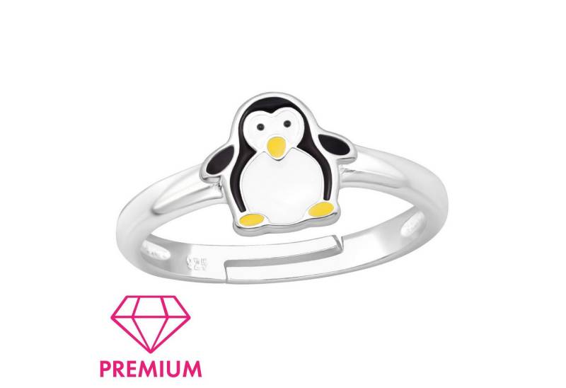 Monkimau Silberring Pinguin Kinder Premium Ring 925 Silber Geschenk - Größe 4 von Monkimau