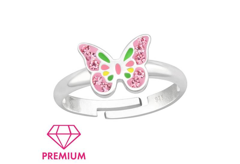 Monkimau Silberring Schmetterling Kinder Premium Ring 925 Silber - Größe 2,5 von Monkimau