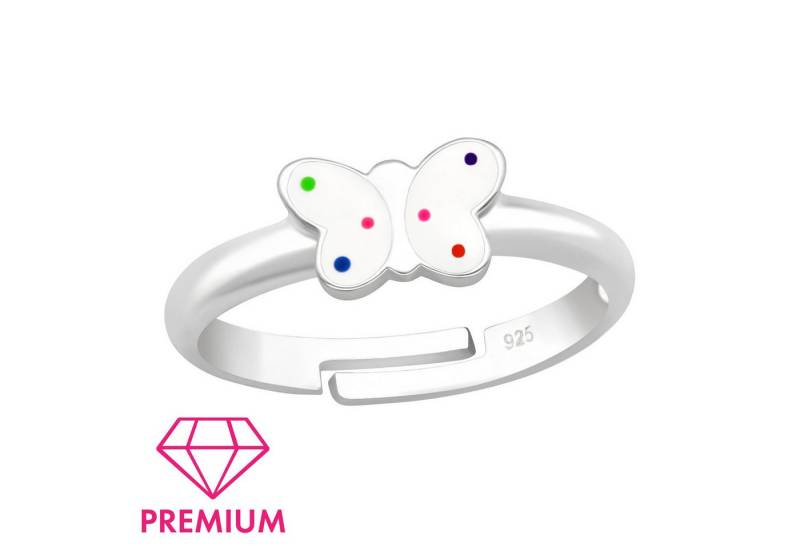 Monkimau Silberring Schmetterling Kinder Premium Ring 925 Silber - Größe 4 von Monkimau