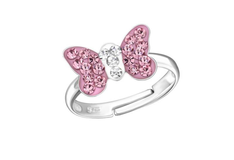 Monkimau Silberring Schmetterling Kinder Ring 925 Silber Geschenk - Größe 2,5 von Monkimau