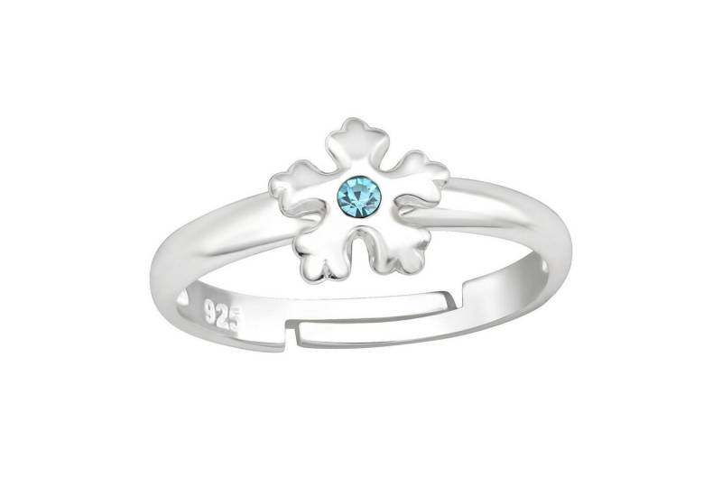 Monkimau Silberring Schneeflocke Kinder Ring 925 Silber Geschenk - Größe 4 von Monkimau