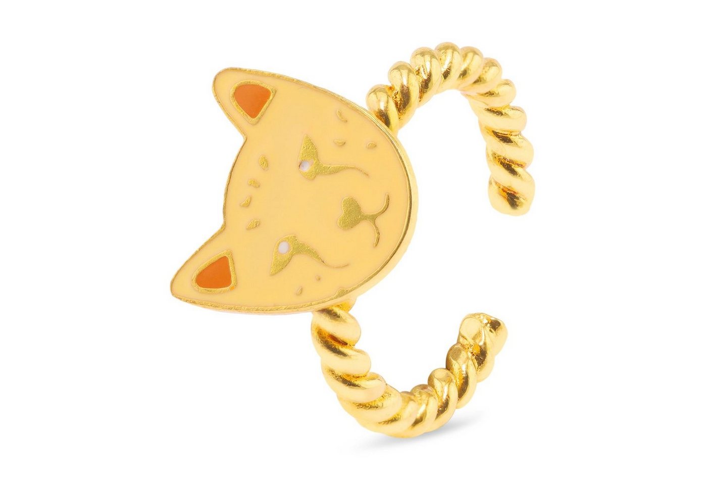 Monkimau Silberring Tiger Ring vergoldet von Monkimau