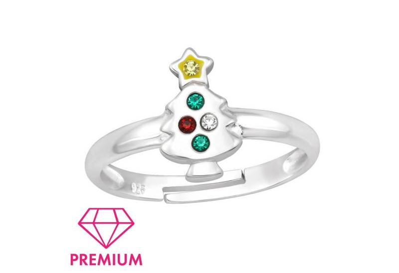 Monkimau Silberring Weihnachtsbaum Kinder Premium Ring 925 Silber - Größe 2,5 von Monkimau