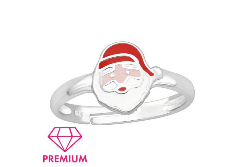 Monkimau Silberring Weihnachtsmann Kinder Premium Ring 925 Silber - Größe 4 von Monkimau