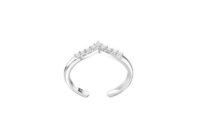 Monkimau Zehenring Chevron Zehenring 925 Silber von Monkimau