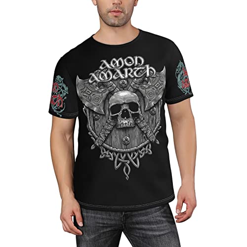 Lustiges 3D-T-Shirt, Amon-Amarth, Metallband, Streetwear, Schwarz , XXL Lustiges 3D-T-Shirt, Amon-Amarth, Metallband, Streetwear, Schwarz , XXL von Monking