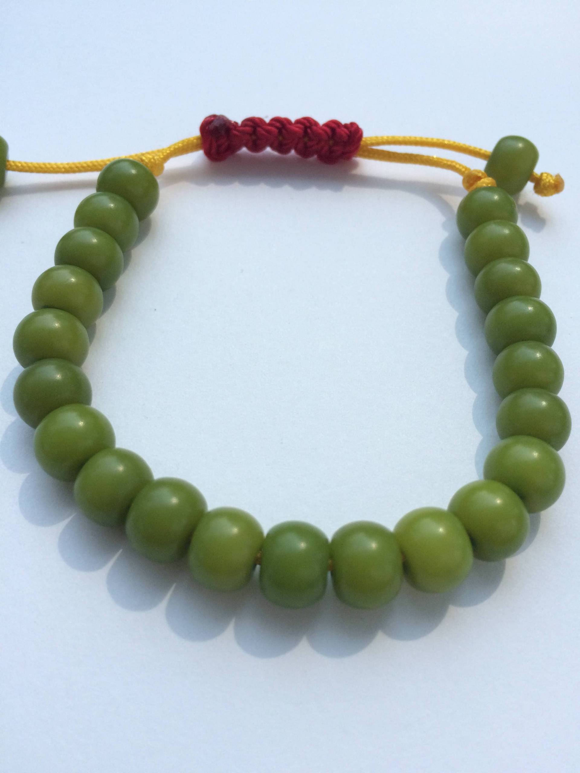 Grüne Bodhi Samen Verstellbare Mala Armband Yoga Meditation Wurzel Grüne Bodhi Samen Verstellbare Mala Armband Yoga Meditation Wurzel von MonksJoy