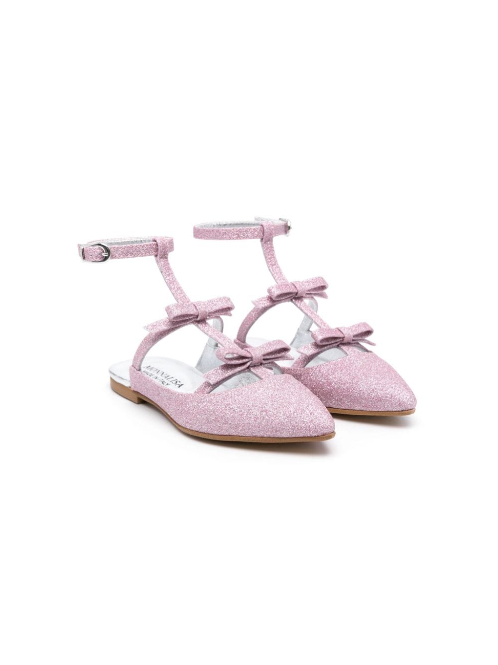 Monnalisa Ballerinas im Glitter-Look - Rosa von Monnalisa