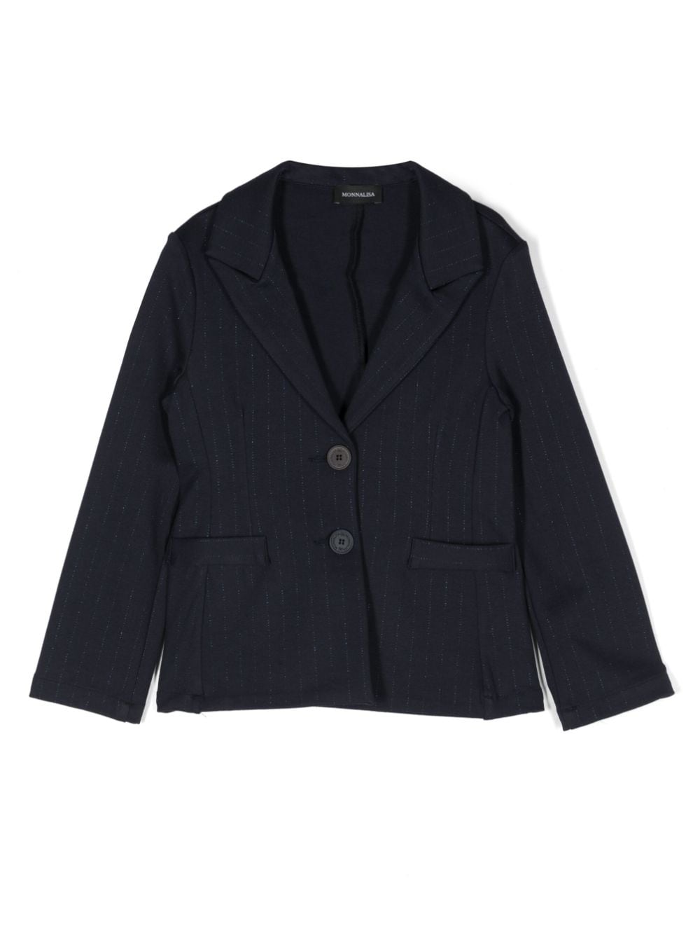 Monnalisa Blazer mit Metallic-Garn - Blau von Monnalisa