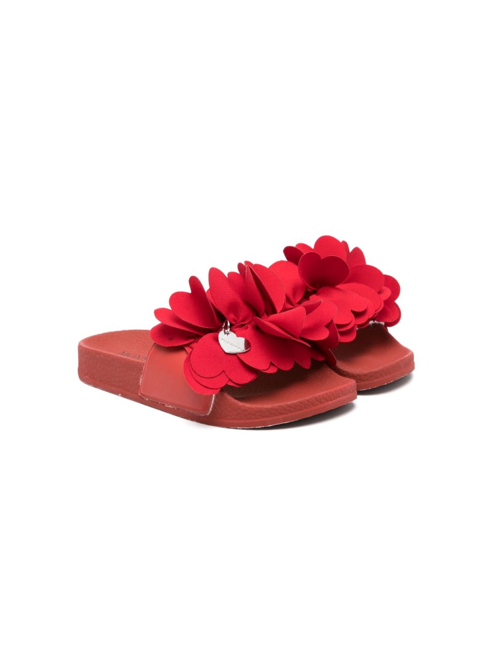 Monnalisa Flip-Flops mit Blütendetail - Rot von Monnalisa