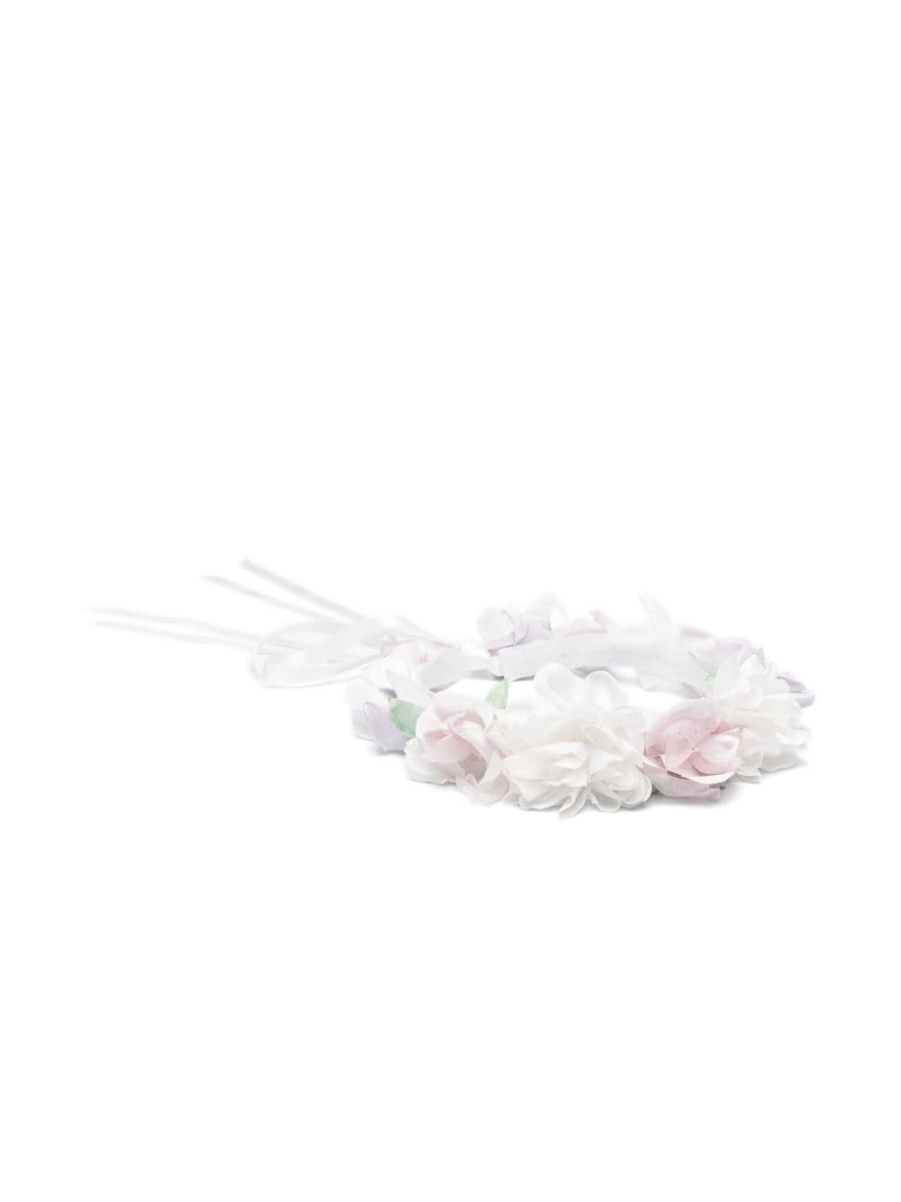 Monnalisa Haarreif mit Blumenapplikation - Weiß von Monnalisa