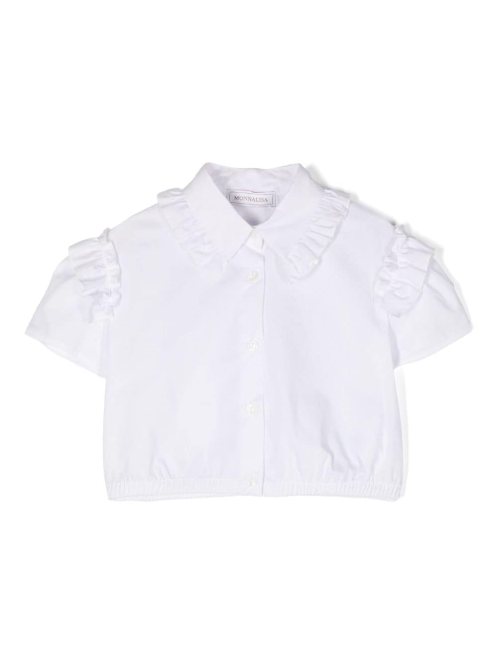 Monnalisa Hemd aus Popeline - Weiß von Monnalisa