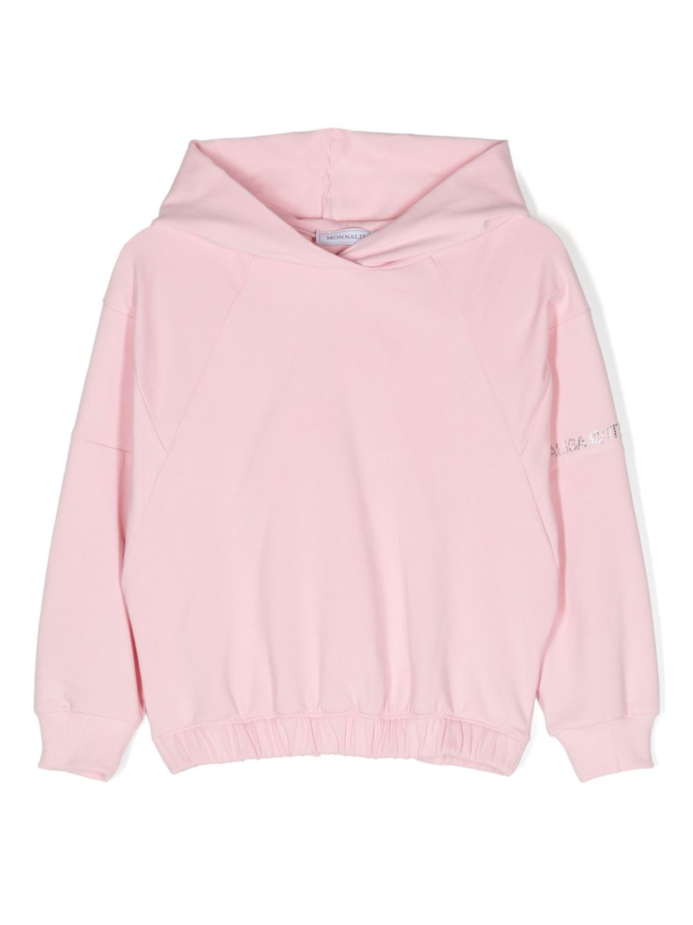 Monnalisa Hoodie mit Logo-Applikation - Rosa von Monnalisa