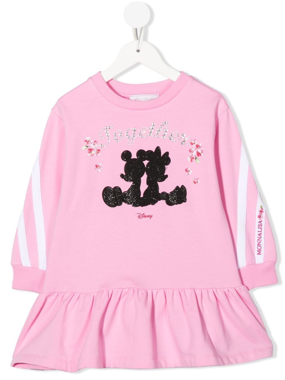 Monnalisa Kleid mit Micky-Maus-Motiv - Rosa von Monnalisa