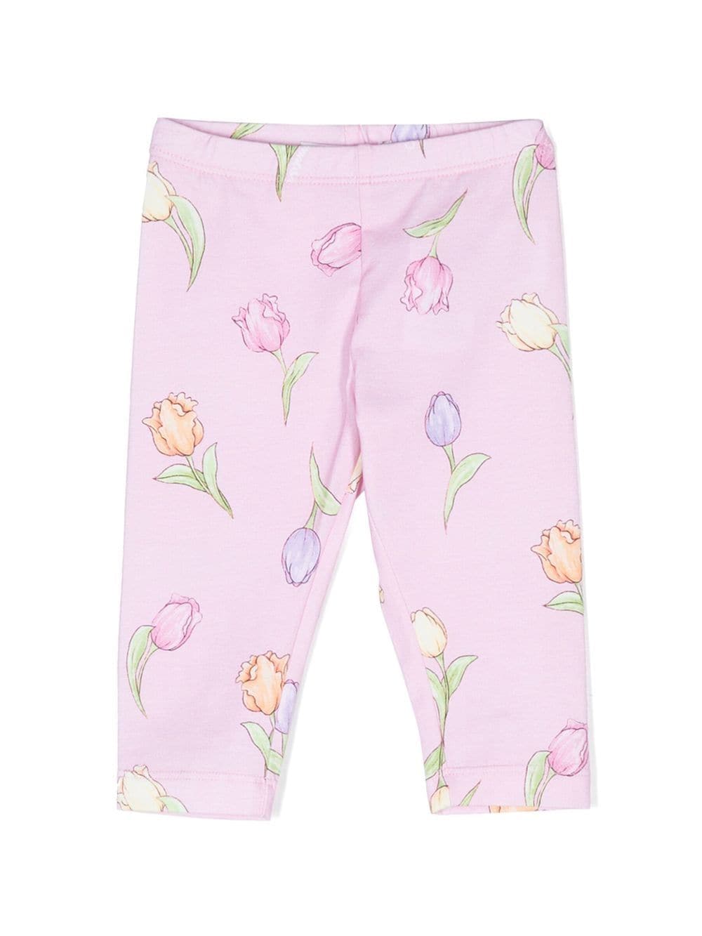 Monnalisa Leggings mit Blumen-Print - Rosa von Monnalisa