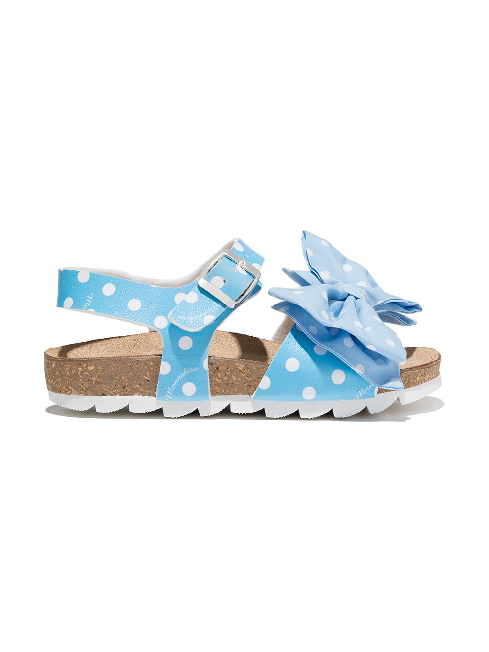 Monnalisa Sandalen mit Schleife - Blau von Monnalisa