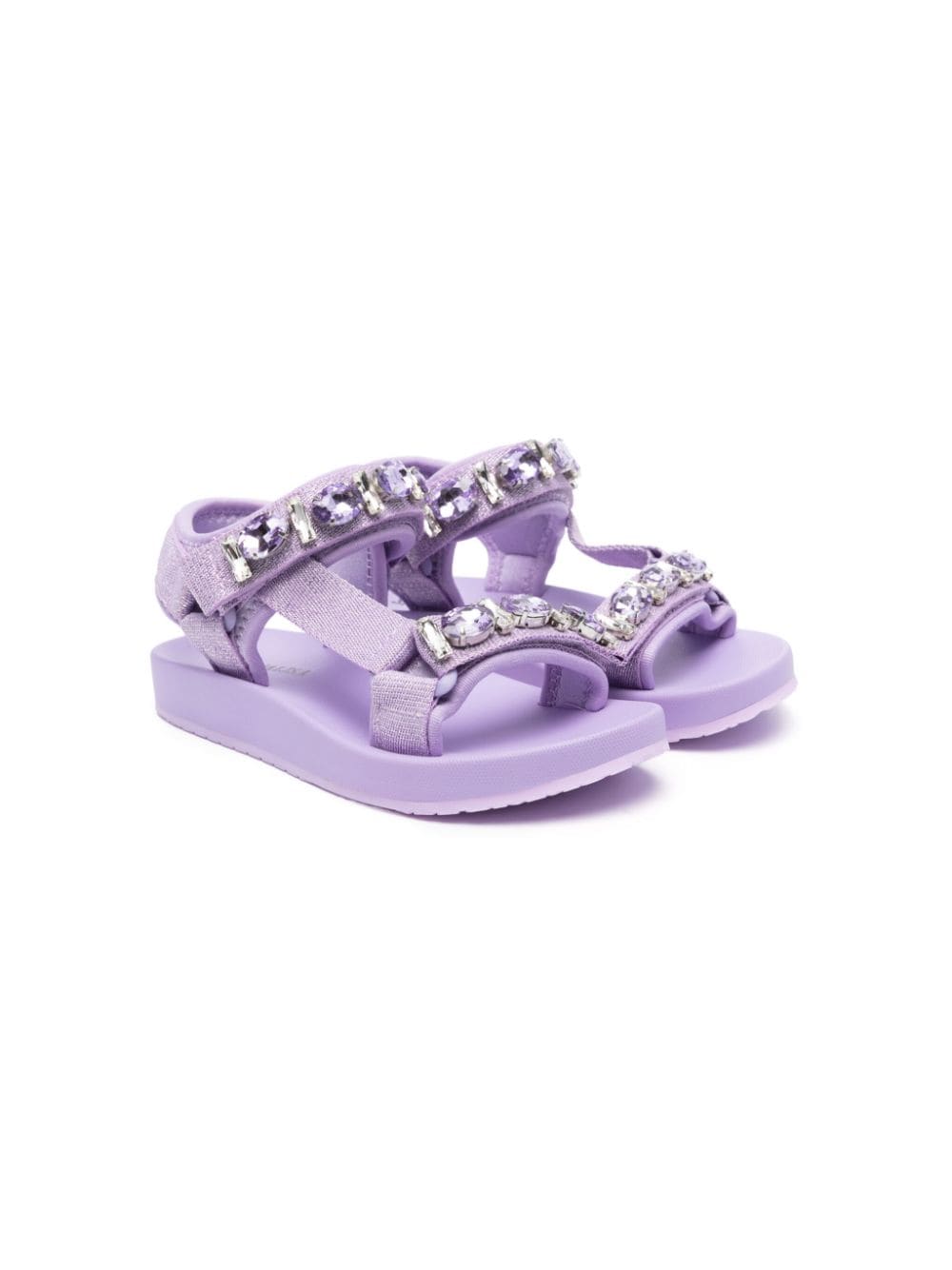 Monnalisa Sandalen mit Schmucksteinen - Violett von Monnalisa