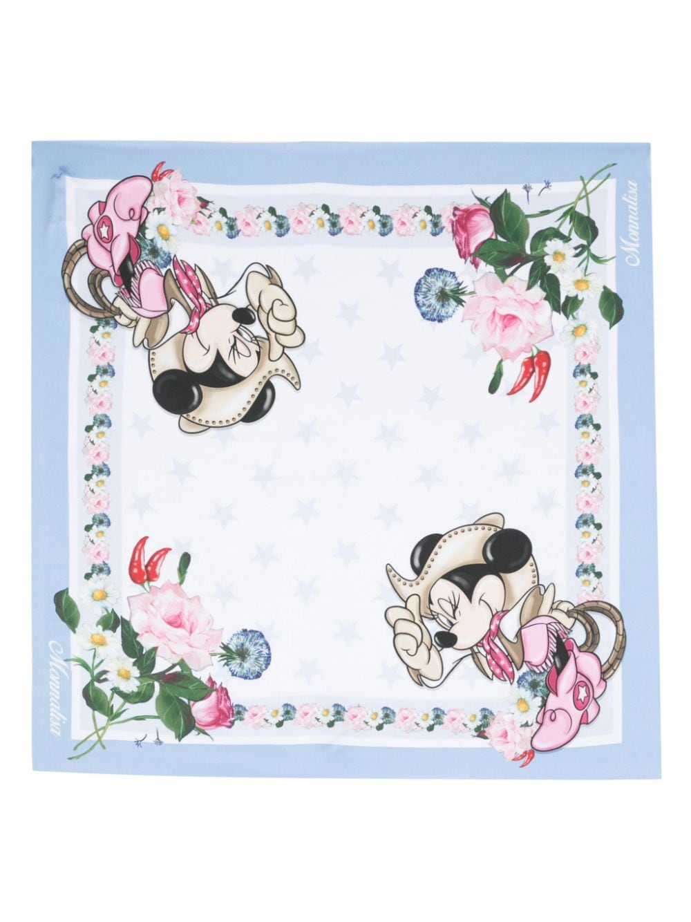 Monnalisa Schal mit Minnie-Maus-Print - Blau von Monnalisa