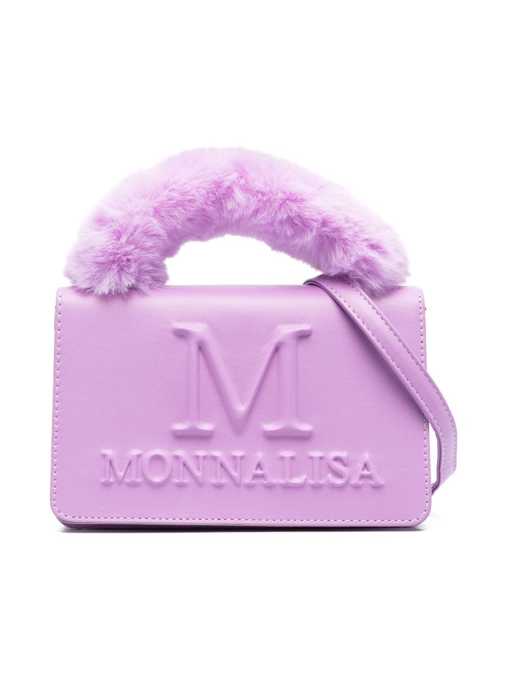 Monnalisa Schultertasche mit Logo-Prägung - Violett von Monnalisa