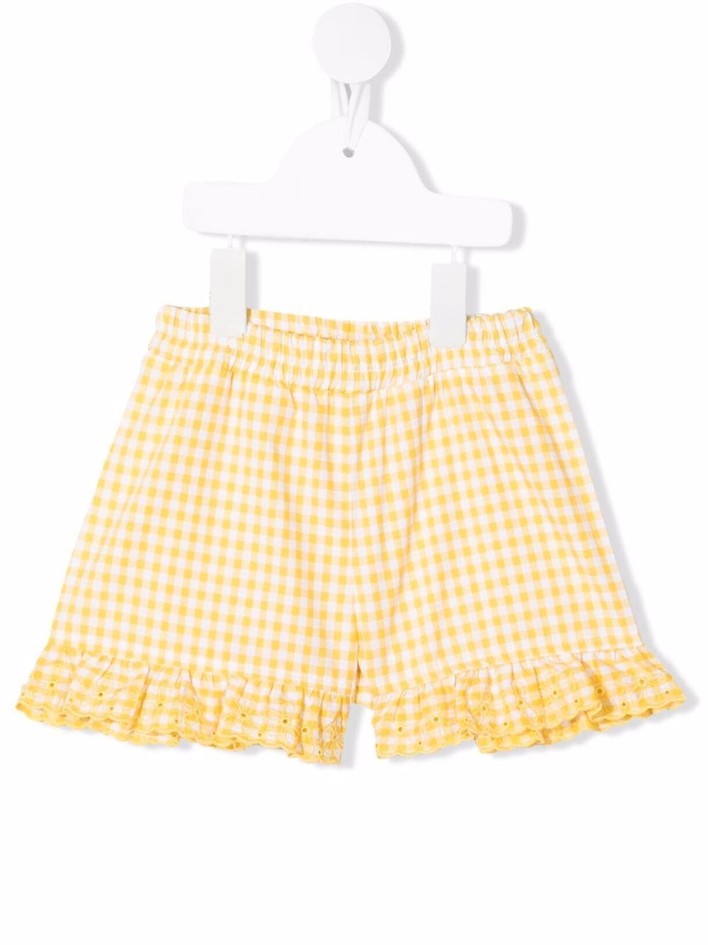 Monnalisa Shorts mit Vichy-Karo - Gelb von Monnalisa