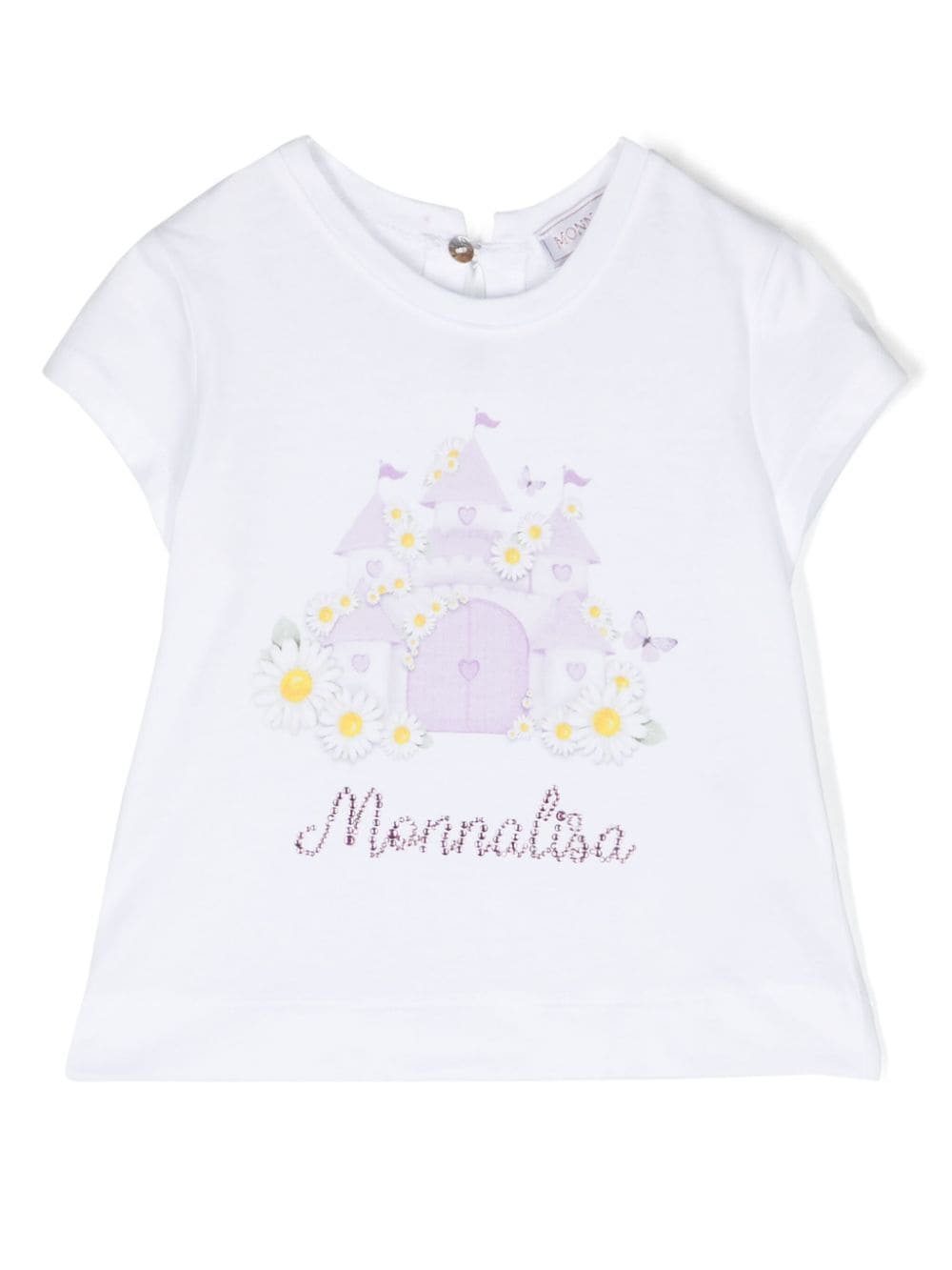 Monnalisa St. Castello T-Shirt mit grafischem Print - Weiß von Monnalisa