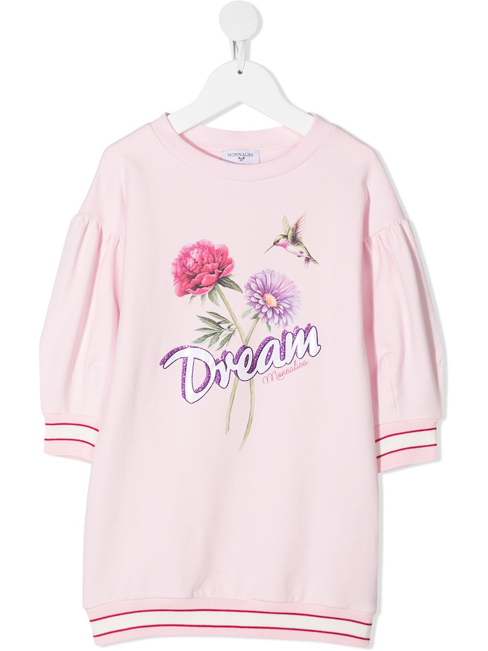 Monnalisa Sweatshirt mit "Dream"-Print - Rosa von Monnalisa