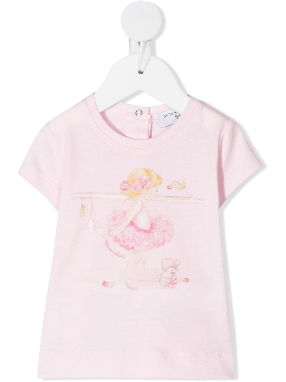 Monnalisa T-Shirt mit Ballerina-Print - Rosa von Monnalisa