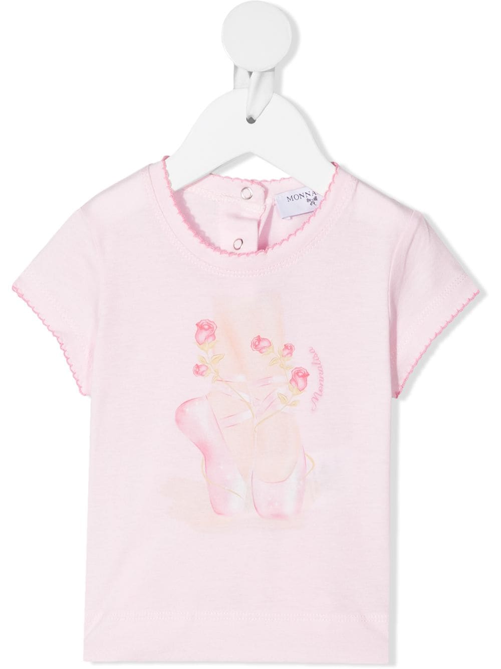 Monnalisa T-Shirt mit Ballettschuhe-Print - Rosa von Monnalisa