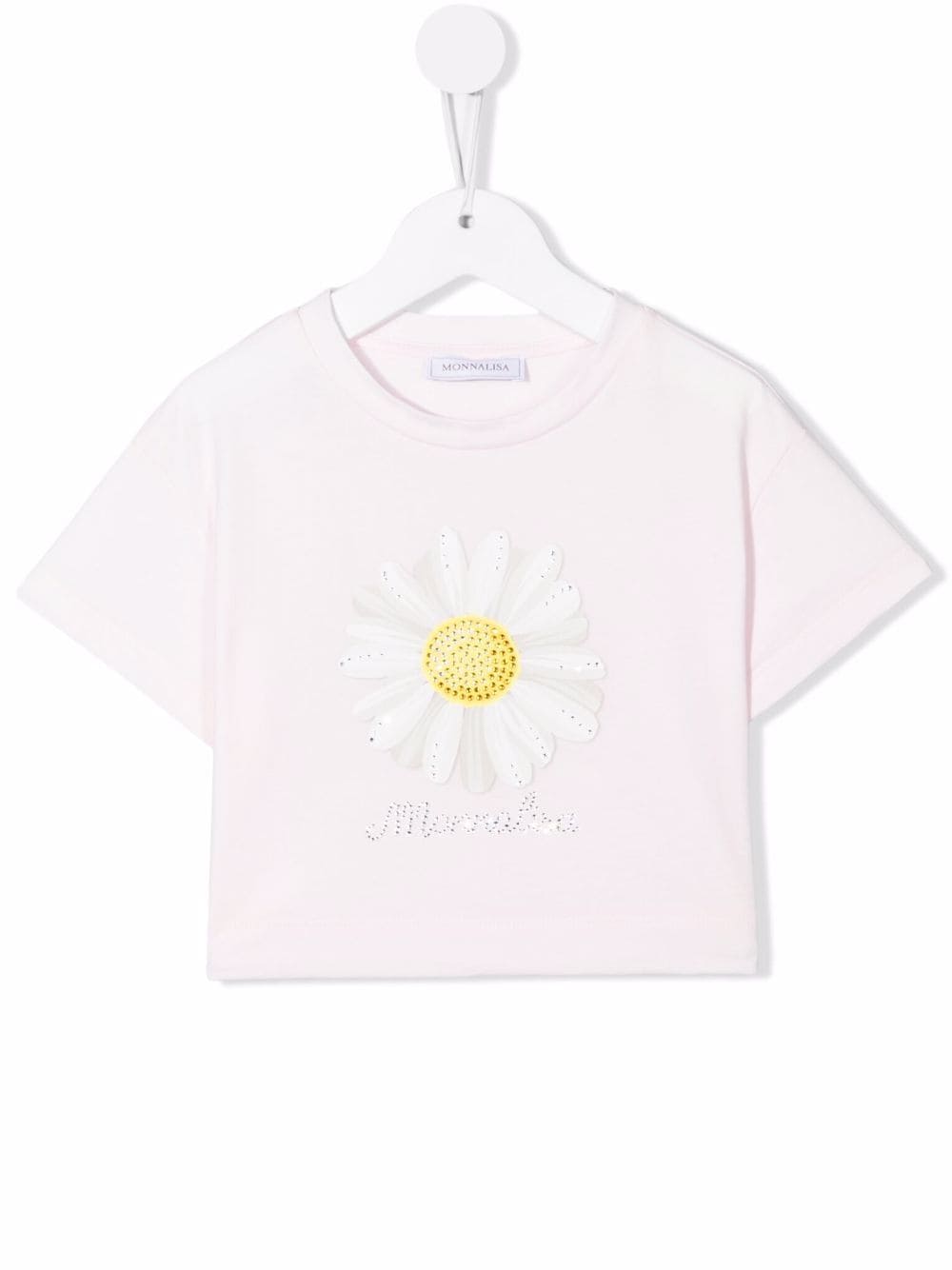 Monnalisa T-Shirt mit Blumen-Print - Rosa von Monnalisa