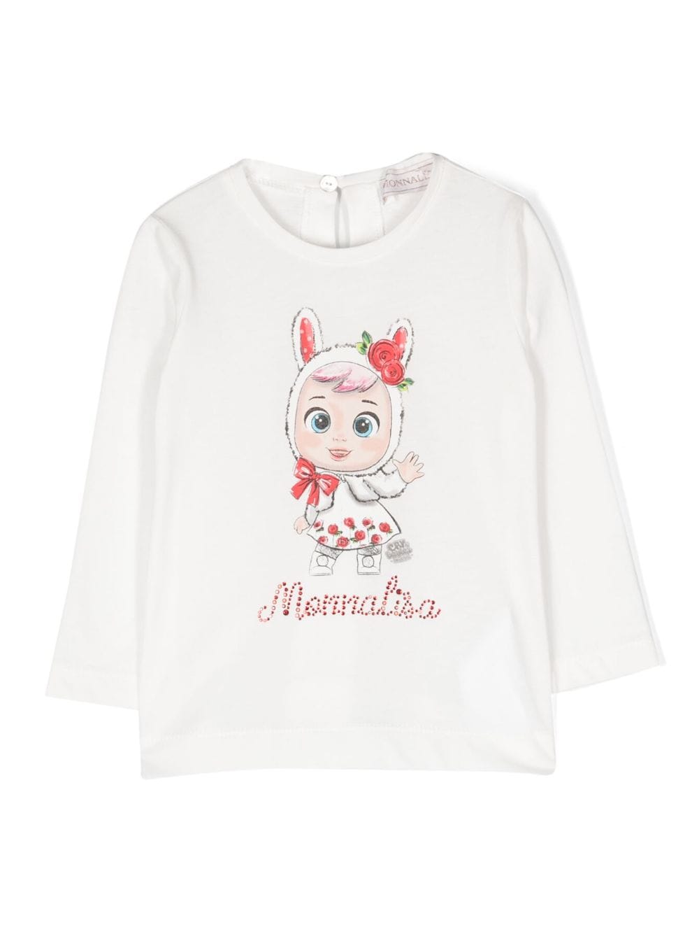 Monnalisa T-Shirt mit Logo-Print - Weiß von Monnalisa