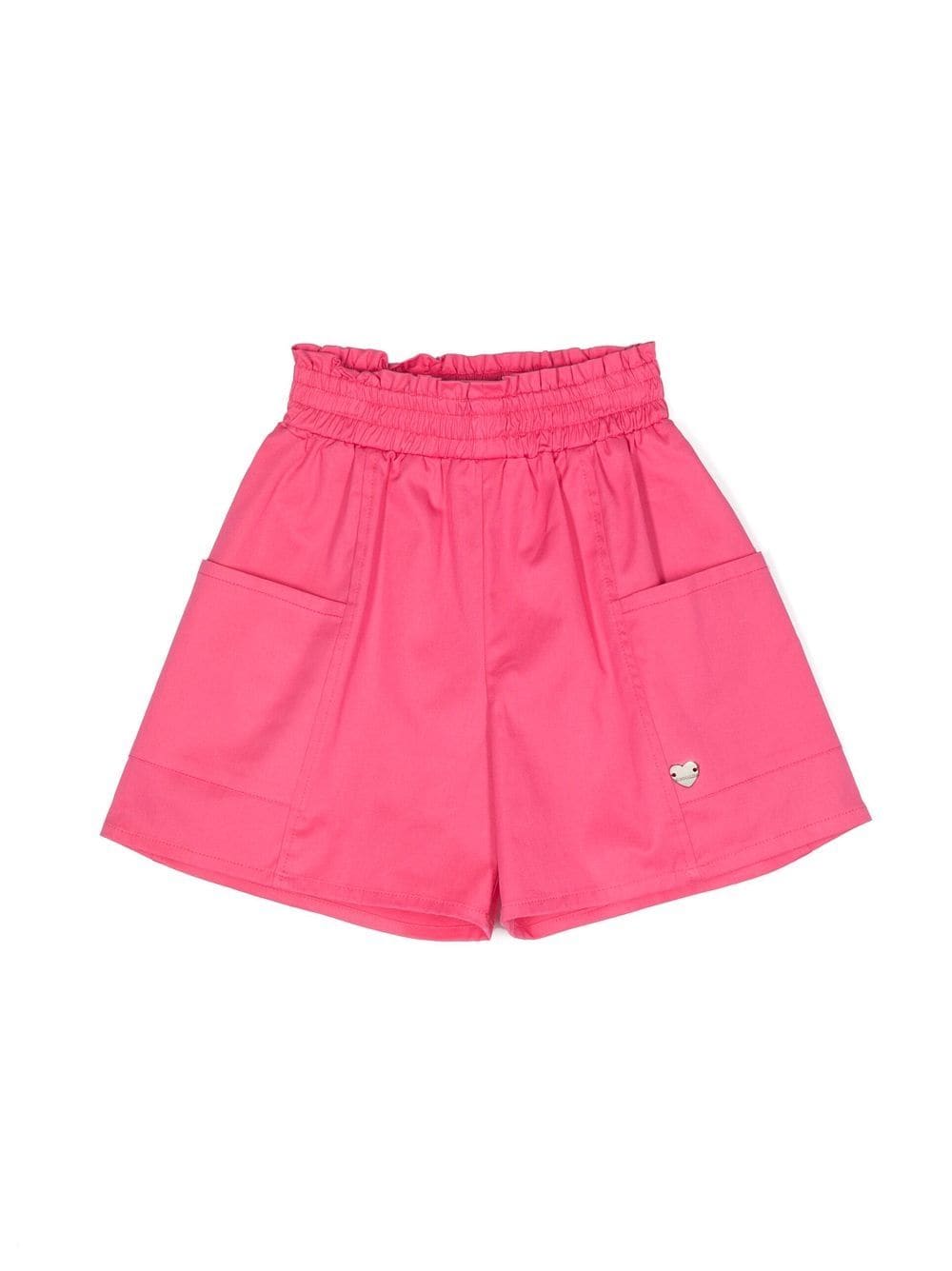 Monnalisa Weite Shorts mit Logo-Anhänger - Rosa von Monnalisa