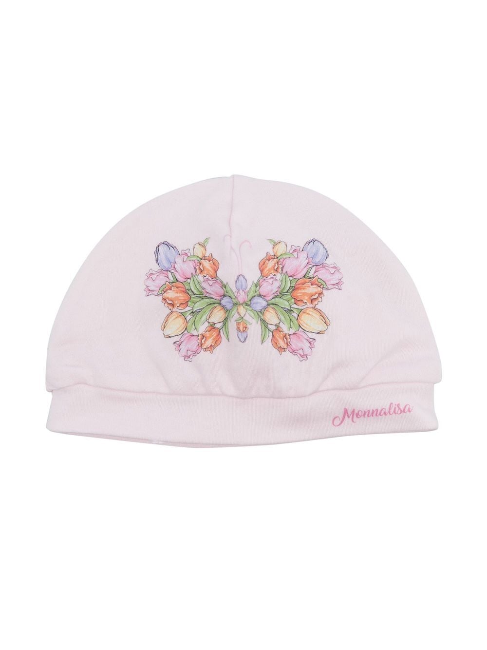 Monnalisa Mütze mit Schmetterling-Print - Rosa von Monnalisa