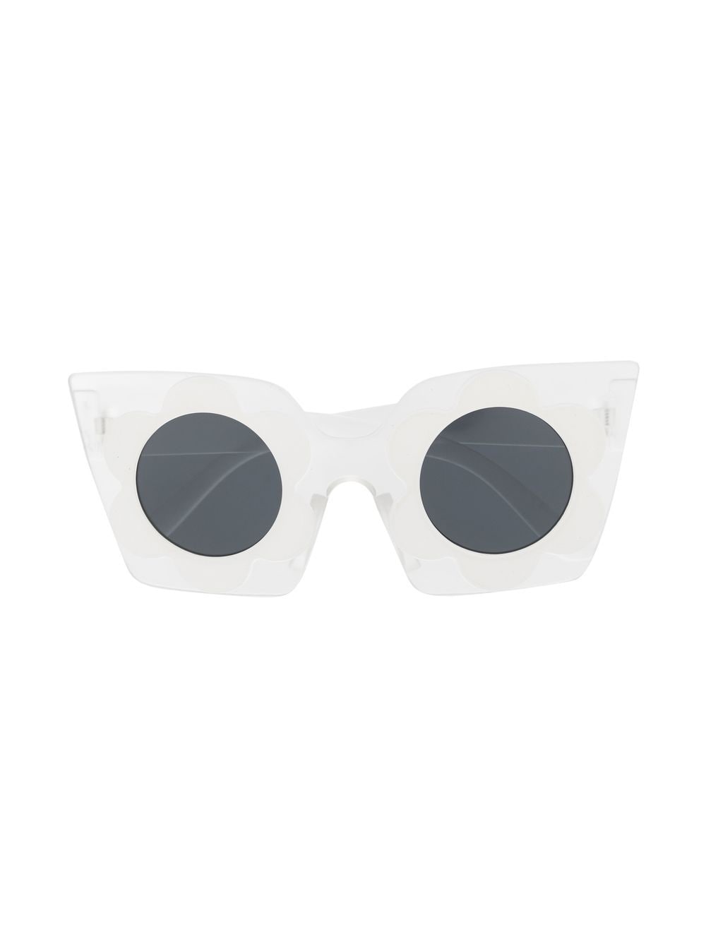 Monnalisa Cat-Eye-Sonnenbrille mit Print - Weiß von Monnalisa