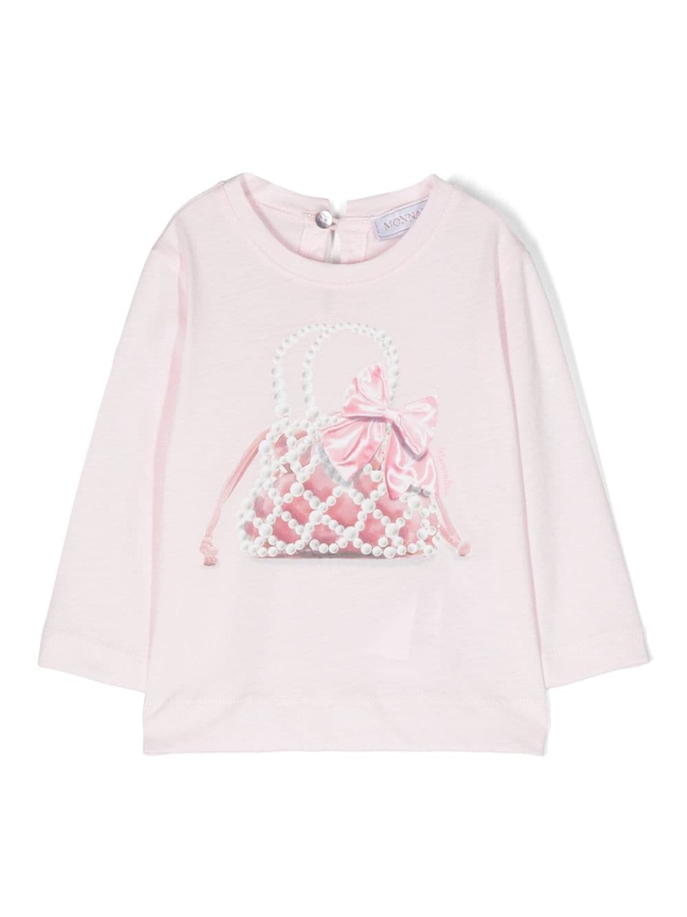 Monnalisa T-Shirt mit grafischem Print - Rosa von Monnalisa